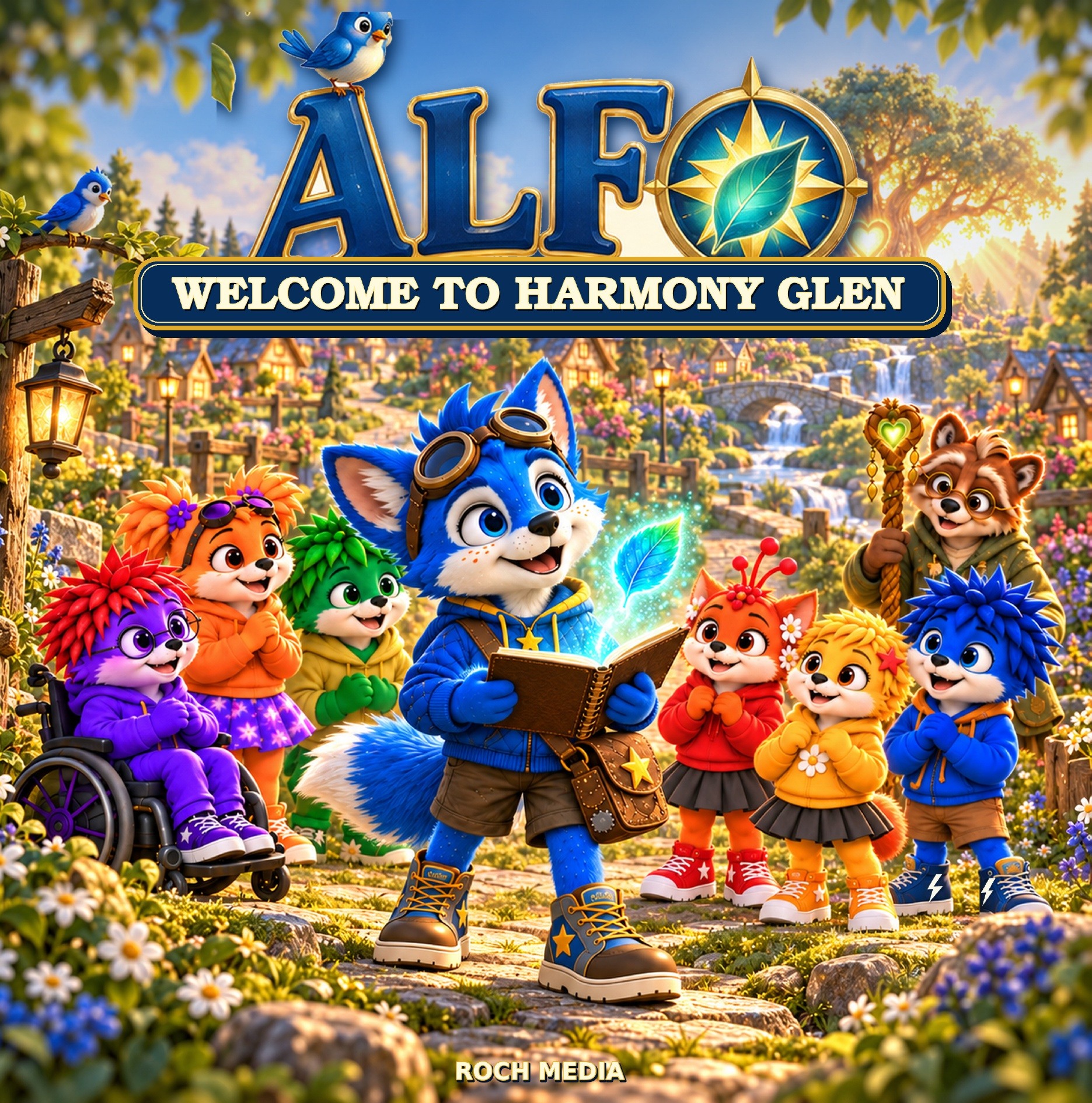 ALFO Welcome to Harmony Glen illustrated storybook cover